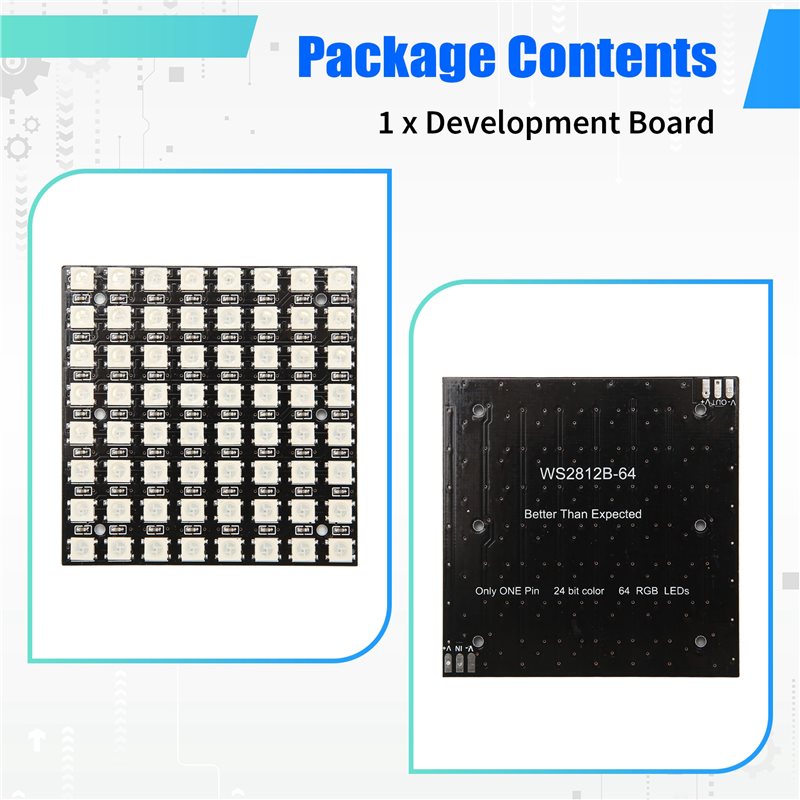 2025 Trend WS2812 LED 5050 RGB - đánh giá và giá Rgb Led Matrix 8X8