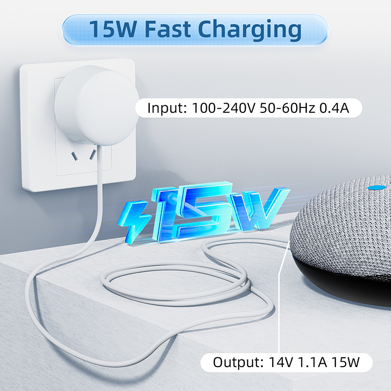 15W OEM Charger for Google Nes - đánh giá và giá Google Speaker Nest Hub