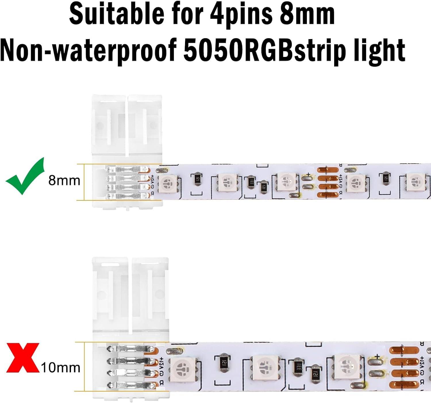 8mm-10mm 4-Pin I Shape LED Str - đánh giá và giá Rgb Led Matrix 8X8
