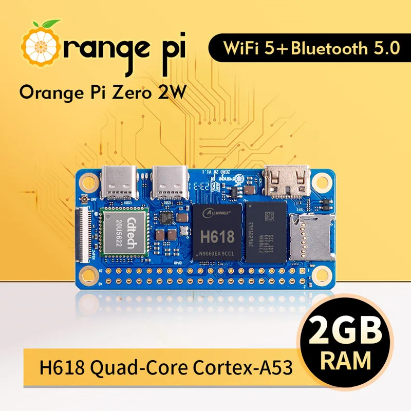 Orange Pi Zero 2 W 2GB RAM DDR - đánh giá và giá Pi Zero W Board
