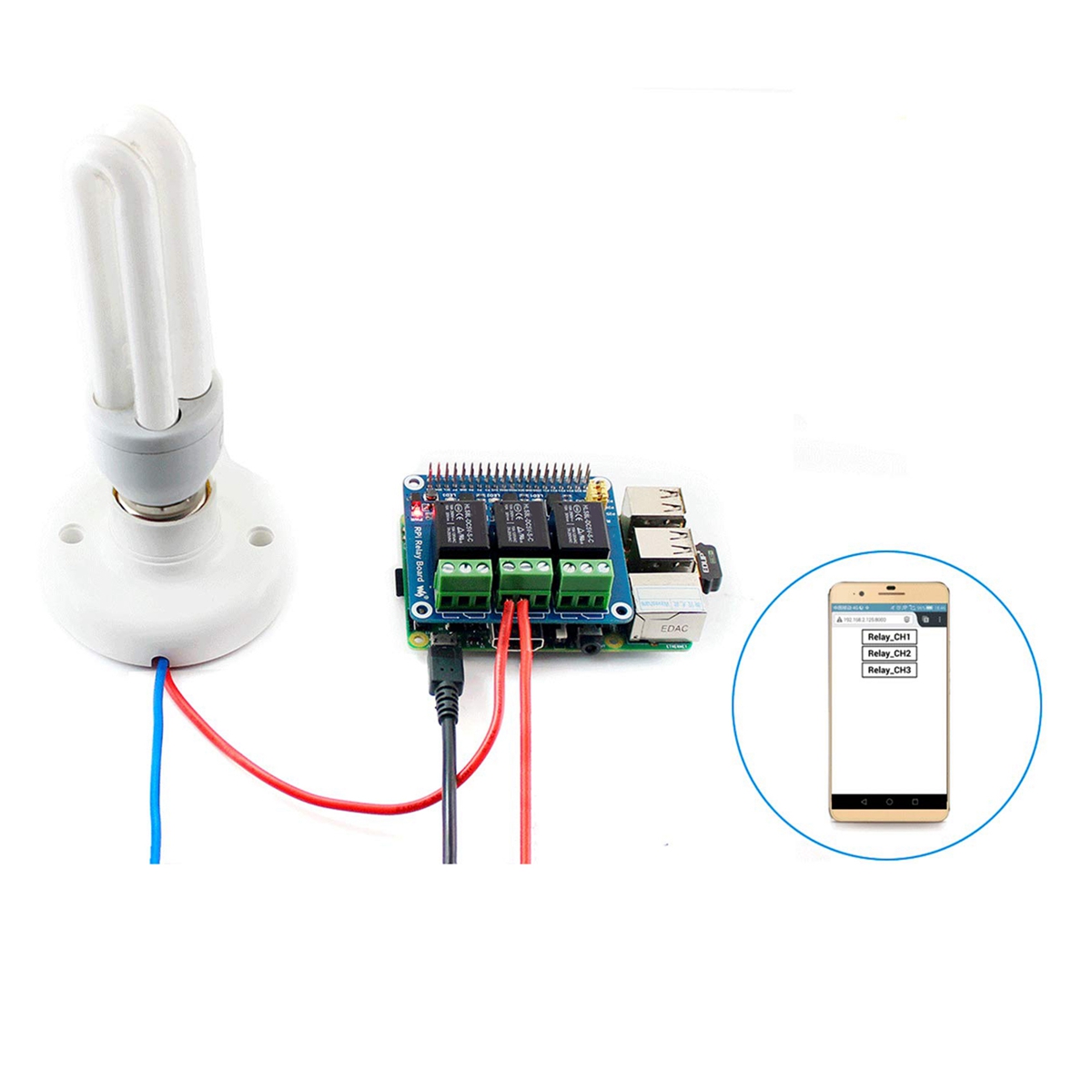 Waveshare 5V 3-Channel Relay M - đánh giá và giá Pi Zero W Board