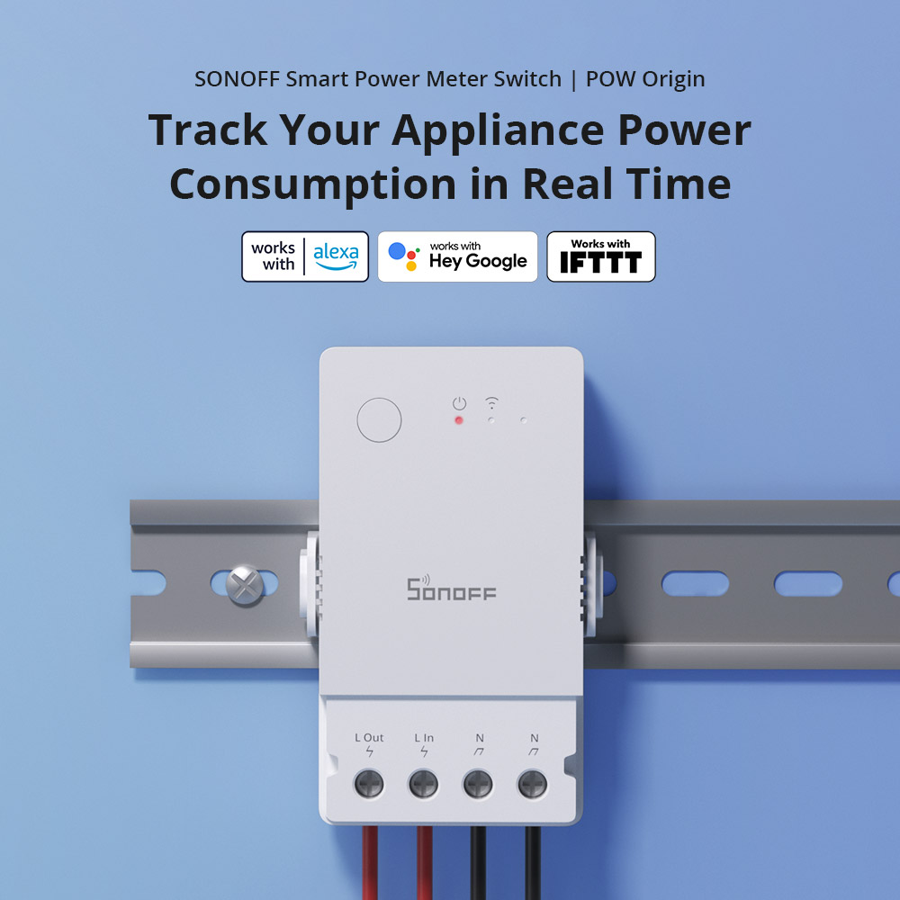 1-6 PCS SONOFF POW Origin Powr - đánh giá và giá Sonoff Basic Switch