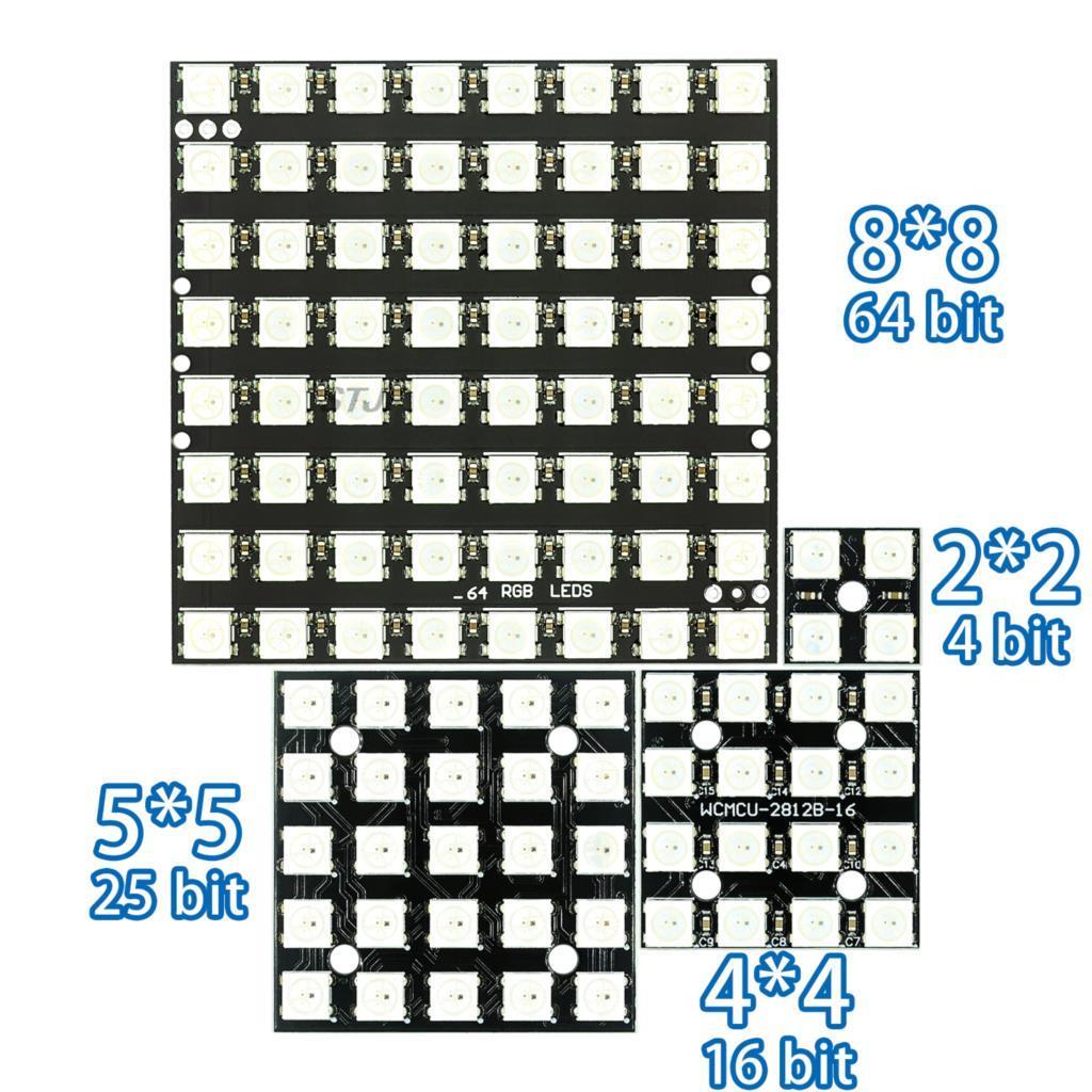 WS2812 LED 5050 RGB 8x8 4 16 2 - đánh giá và giá Rgb Led Matrix 8X8