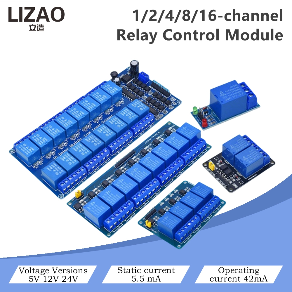 5V/12V/24V 1/2/4/8/16 Channel  - đánh giá và giá Home Automation Diy Projects