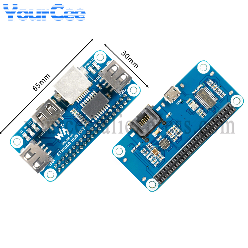 USB HUB HAT to Ethernet RJ45 N - đánh giá và giá Pi Zero W Board