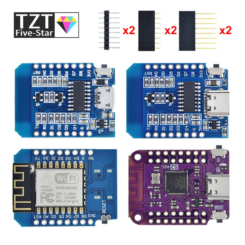WeMos D1 Mini Pro V3.0 NodeMcu - đánh giá và giá Esp8266 Nodemcu Board